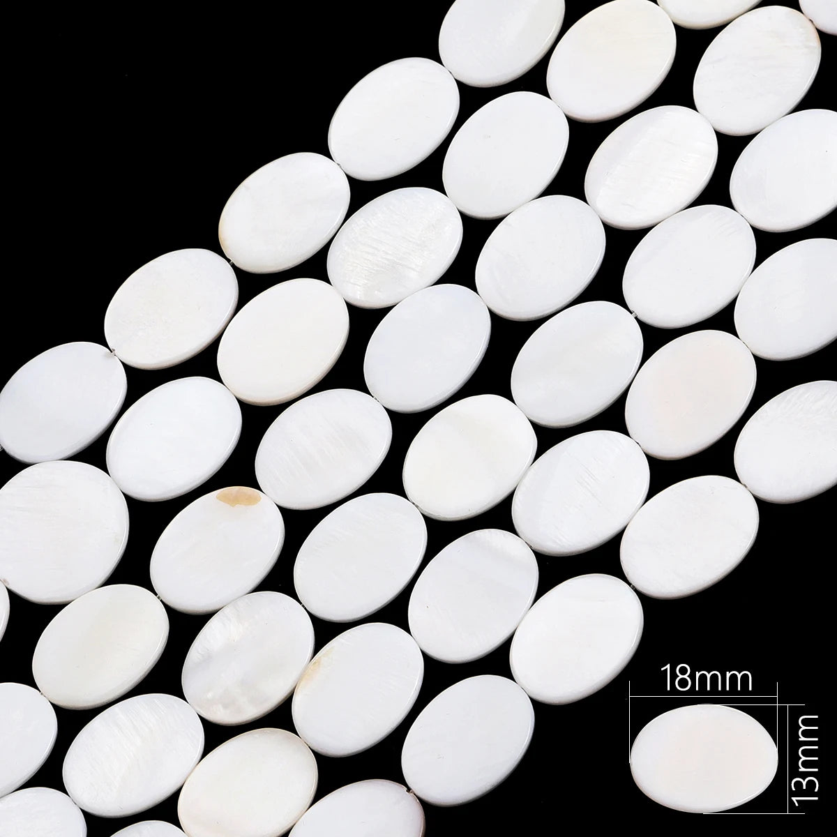 Natural Shell Beads Mother of Pearl Love Star Oval Round Flat Loose Spacer Beads for Jewelry Making DIY Charm Bracelet Necklace Pi-Mart