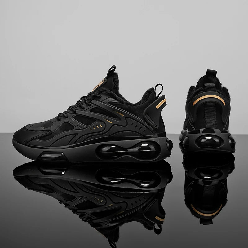 Couples casual sports shoes autumn winter warm plush cotton shoes Men Women fashion outdoor soft sole light racing running shoes Pi-Mart