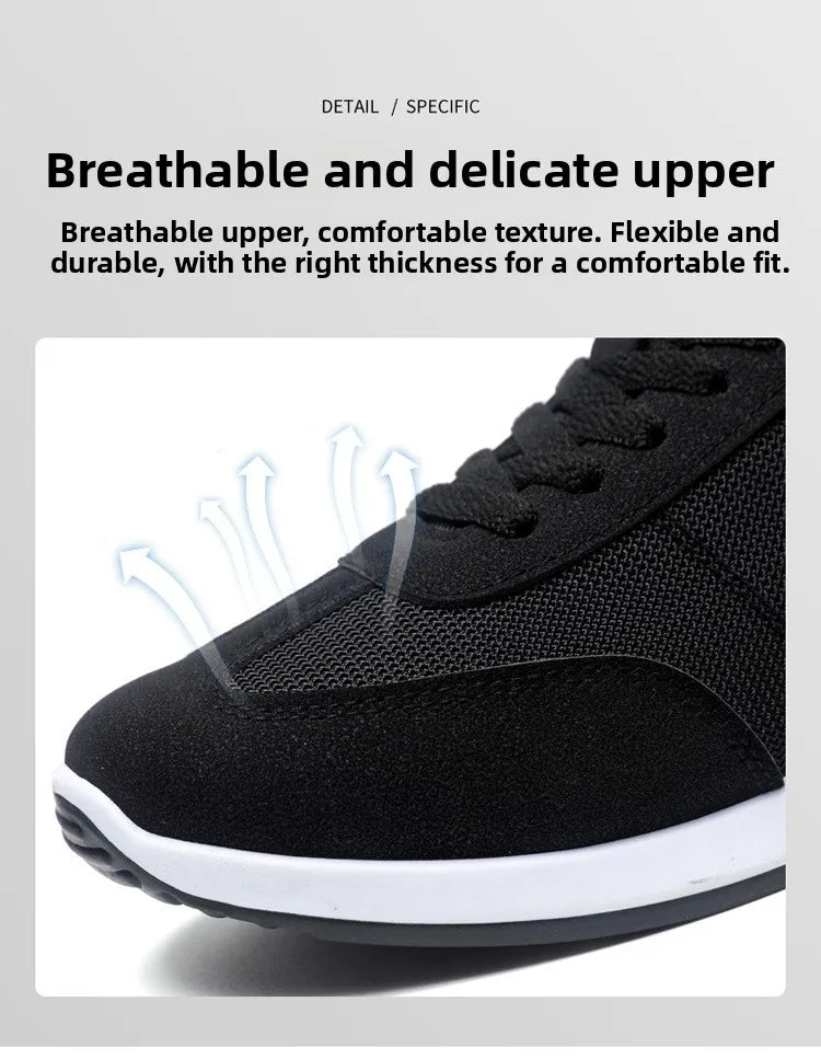 New 2026 Men's Casual Comfortable Breathable Sports Shoes Lightweight Anti-slip Wear-resistant Canvas Low-top round Toe Slip-On Pi-Mart