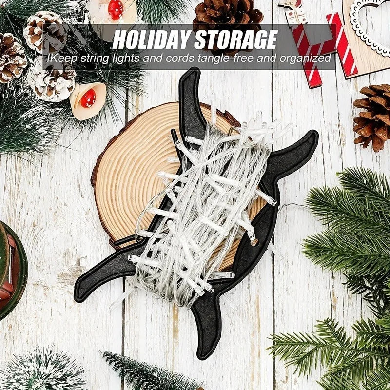 1pc String Light Storage Holder,Holiday Decorative Light Cord Coiling Organizer Clip,Home Organization and Storage Supplies Pi-Mart