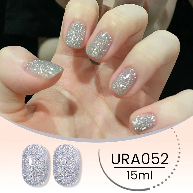 UR SUGAR 15ml Jelly Milky White Translucent Color Gel Polish Semi Permanent UV Gel Nail Art Soak Off Gel Varnish Latest Fashion Tri Light Beauty