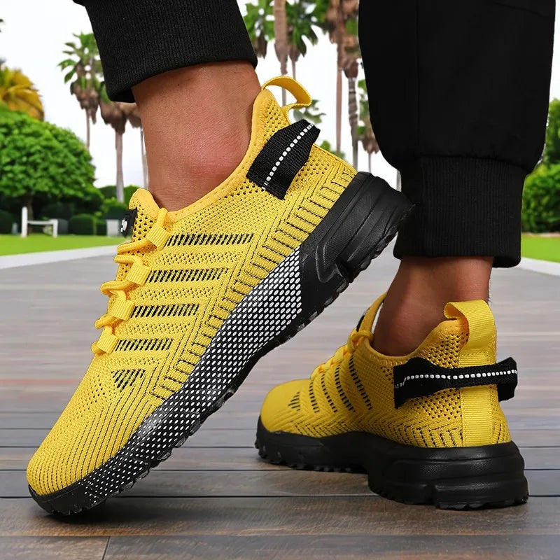 New Men's Sneakers Thick Sole Comfortable Casual Shoes Lightweight Breathable Fashion Running Shoes Luxury Male Tenis Masculino Pi-Mart