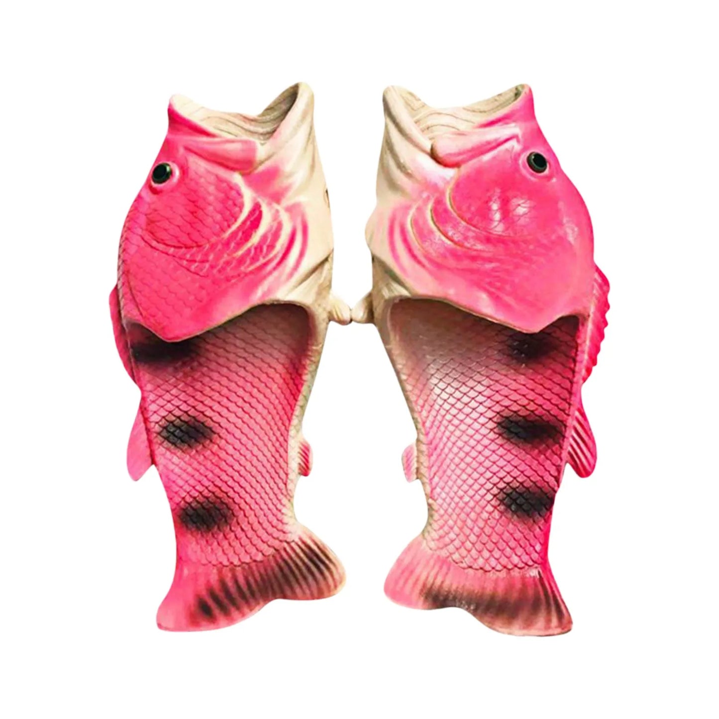 2025 Funny Slippers For Women Couple Shoes Family Shoes Parent-Child Sandals Large Size 32-46 Summer Beach Shoes Fish Slippers LadyShow.Store