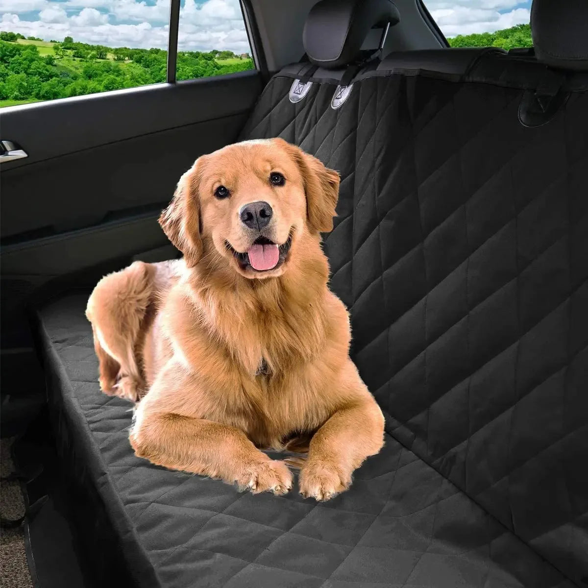 Dog Car Seat Cover, 100% Waterproof Car Pet Mat, Pet Car Mat, Rear Waterproof Car Dog Mat, Anti Dirty Pet Car Mat  Dog Car Seat Pi-Mart