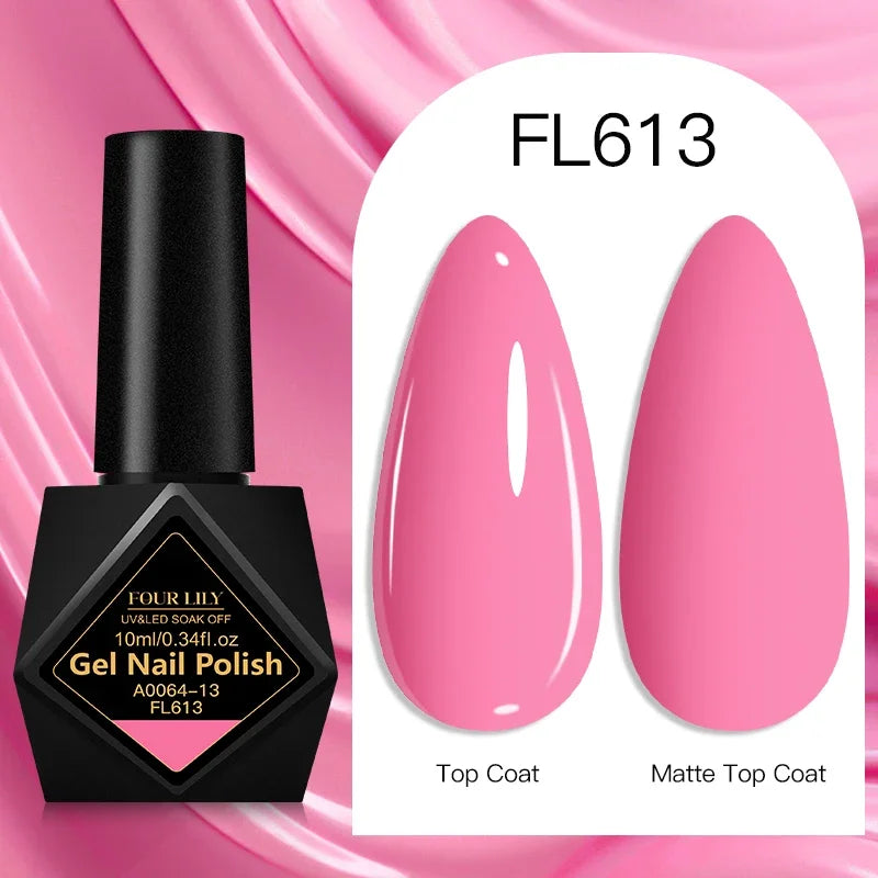 10ml Gel Nail Polish 162 Colors Nail Supplies Vernis Semi Permanent Nail Art Manicure Soak Off LED UV Gel Nail Varnishes Summer Tri Light Beauty