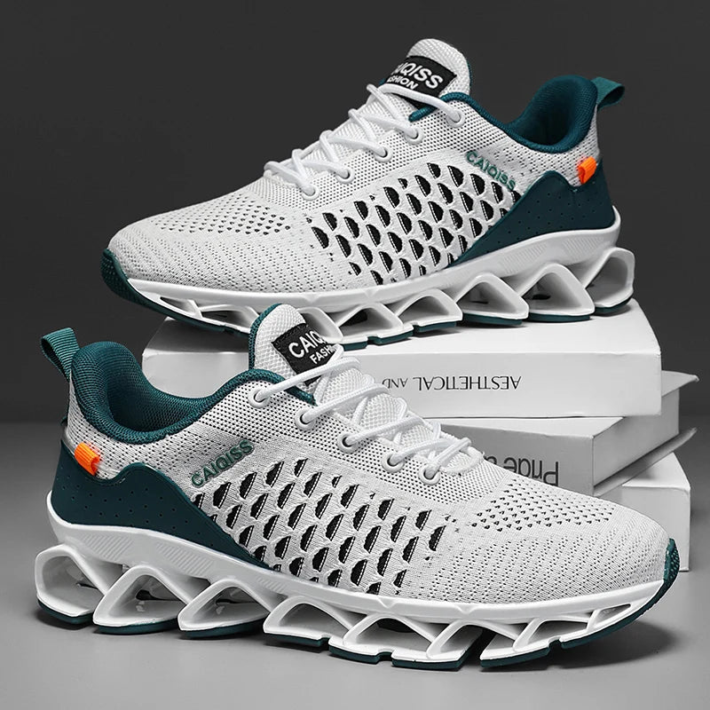 Casual Sneakers Mens Shock-absorb Running Shoes Lightweight Breathable Sports Shoes for Men 2026 New Trendy Gym Trainers for Man Pi-Mart