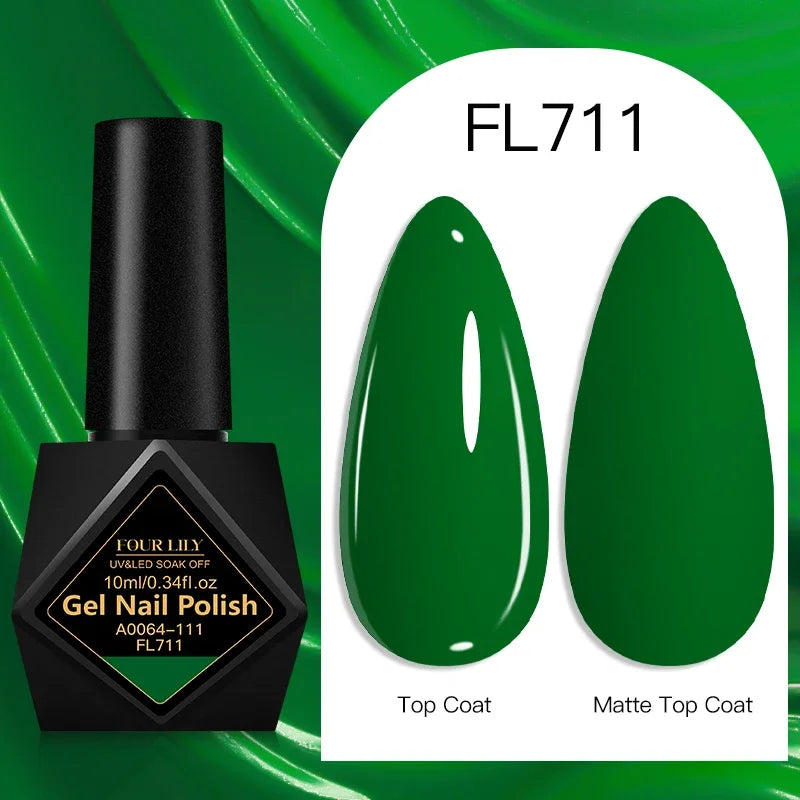 10ml Gel Nail Polish 162 Colors Nail Supplies Vernis Semi Permanent Nail Art Manicure Soak Off LED UV Gel Nail Varnishes Summer Tri Light Beauty