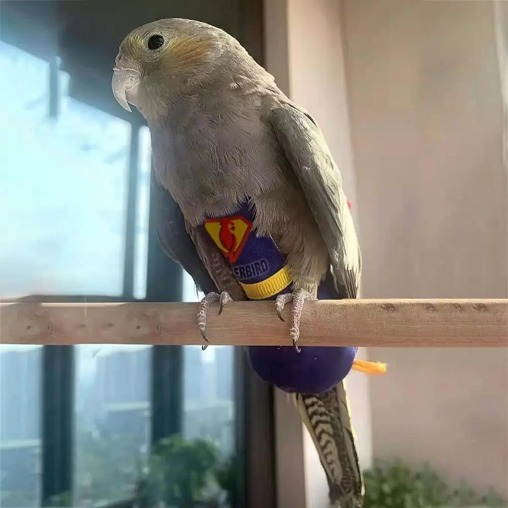 Soft For Parakeet Cockatiel Pigeons Adjustable Leakproof Cloth Parrot Diaper Birds Clothes Birds Flight Suit Parrot Urine Pants Pi-Mart