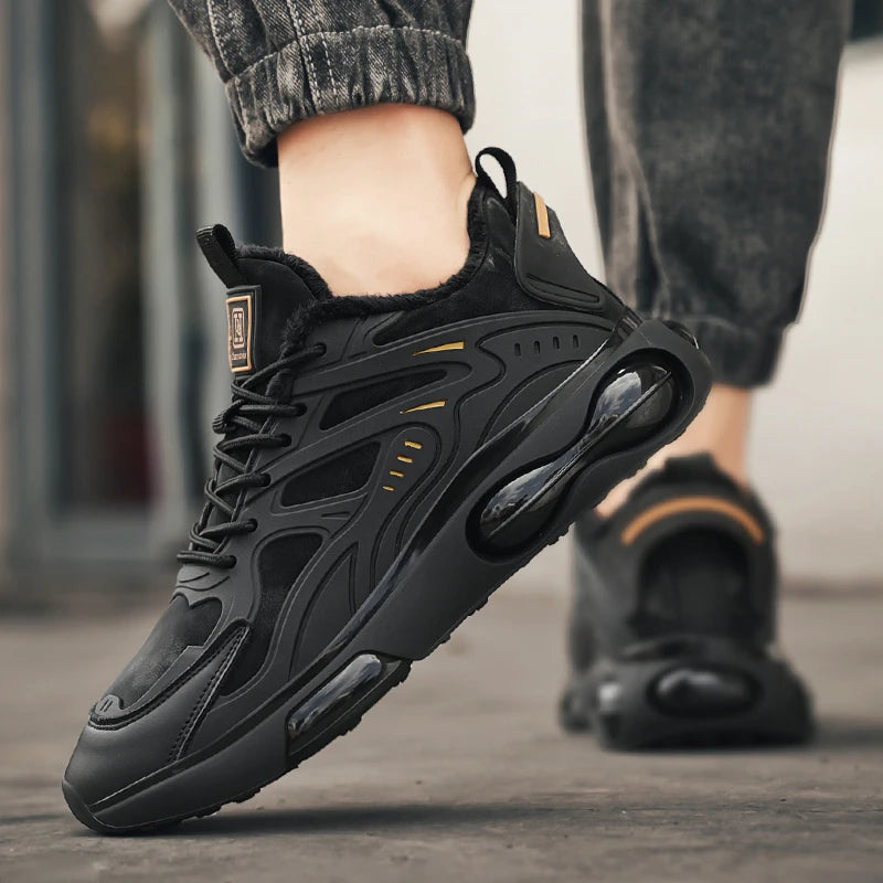Couples casual sports shoes autumn winter warm plush cotton shoes Men Women fashion outdoor soft sole light racing running shoes Pi-Mart