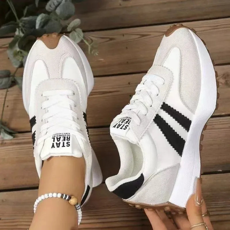 Women's Retro Sneakers Casual Running Shoes Fashion  Walking Shoes Lightweight Athletic Tennis Shoes for Ladies Pi-Mart
