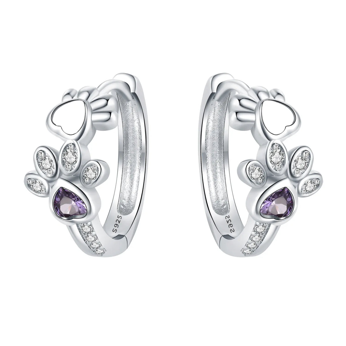 925 Sterling Silver Cute Lazy Cat Animal Pet Earrings Jewelry Hoop Earrings For Women Jewelry Birthday Party Fine Gifts Pi-Mart