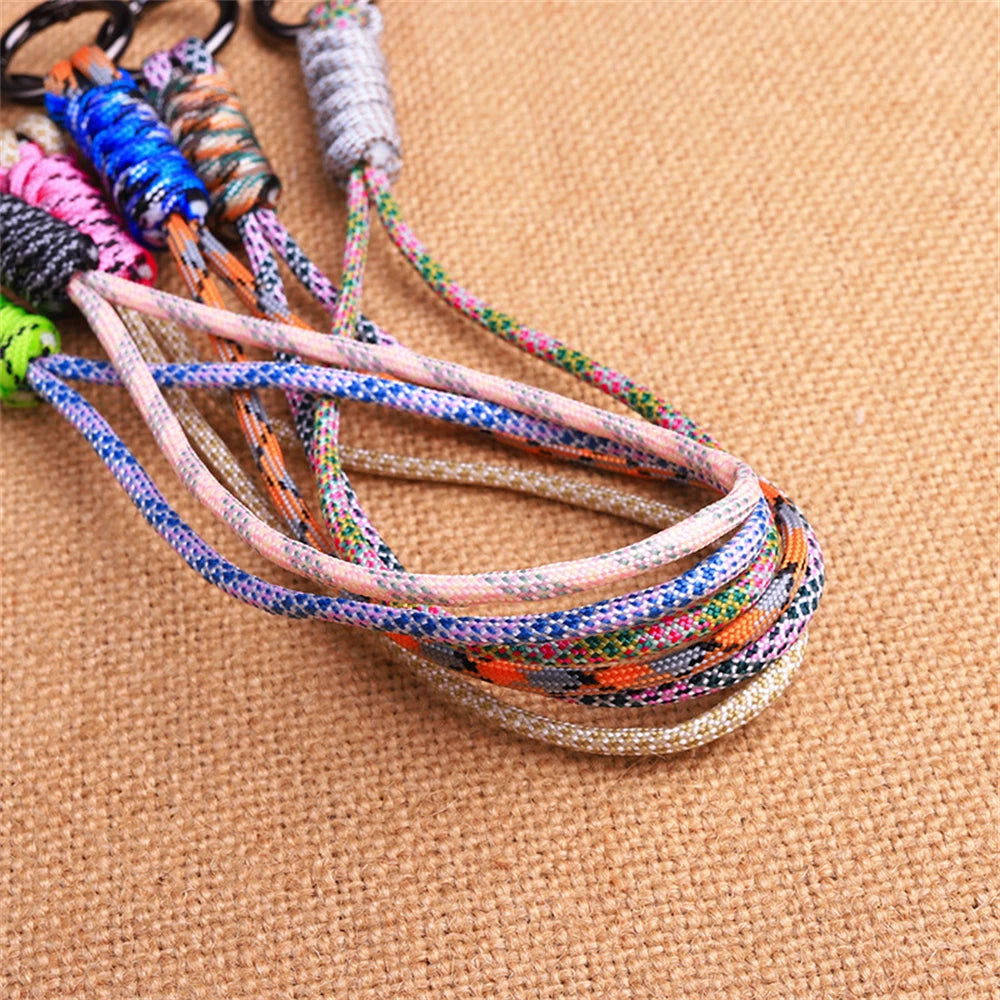 Outdoor Paracord Lanyard Survival Keychain for Men Women Handwoven Backpack Car Keyring Camping Hiking EDC Jewelry Accessories Pi-Mart