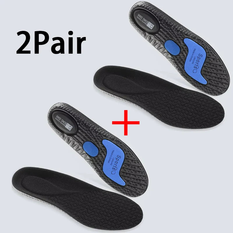 Sport Insoles for Feet Soft Shock Absorption Inserts Template Orthopedic Plantar Fasciitis Insole for Shoes Man Women Shoe Sole LadyShow.Store
