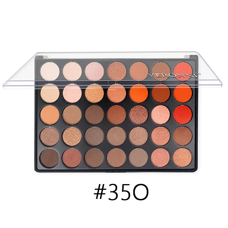 35 Color Eyeshadow Tray Daily Makeup Matte Lasting Nightclub Eyeshadow Pearl Fine Shimmer Waterproof Is Not Easy To Faint Pi-Mart
