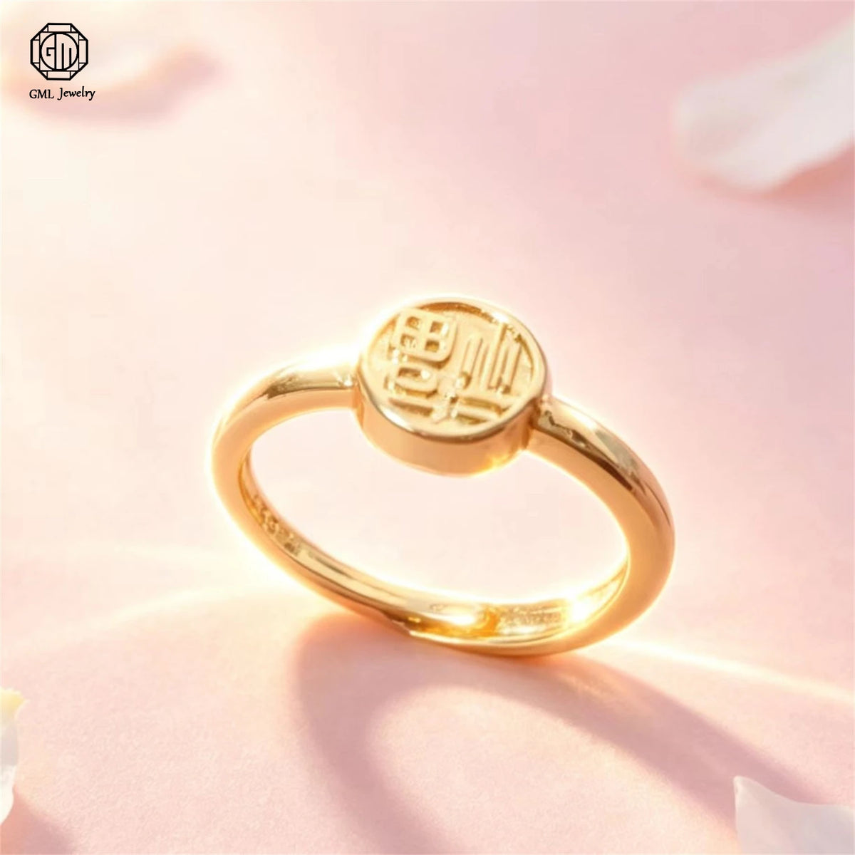Sand Gold Adjustable Ring Matte Wide Band Openable Fade Resistant Unisex Couple Jewelry Solid Minimalist Gift Pi-Mart