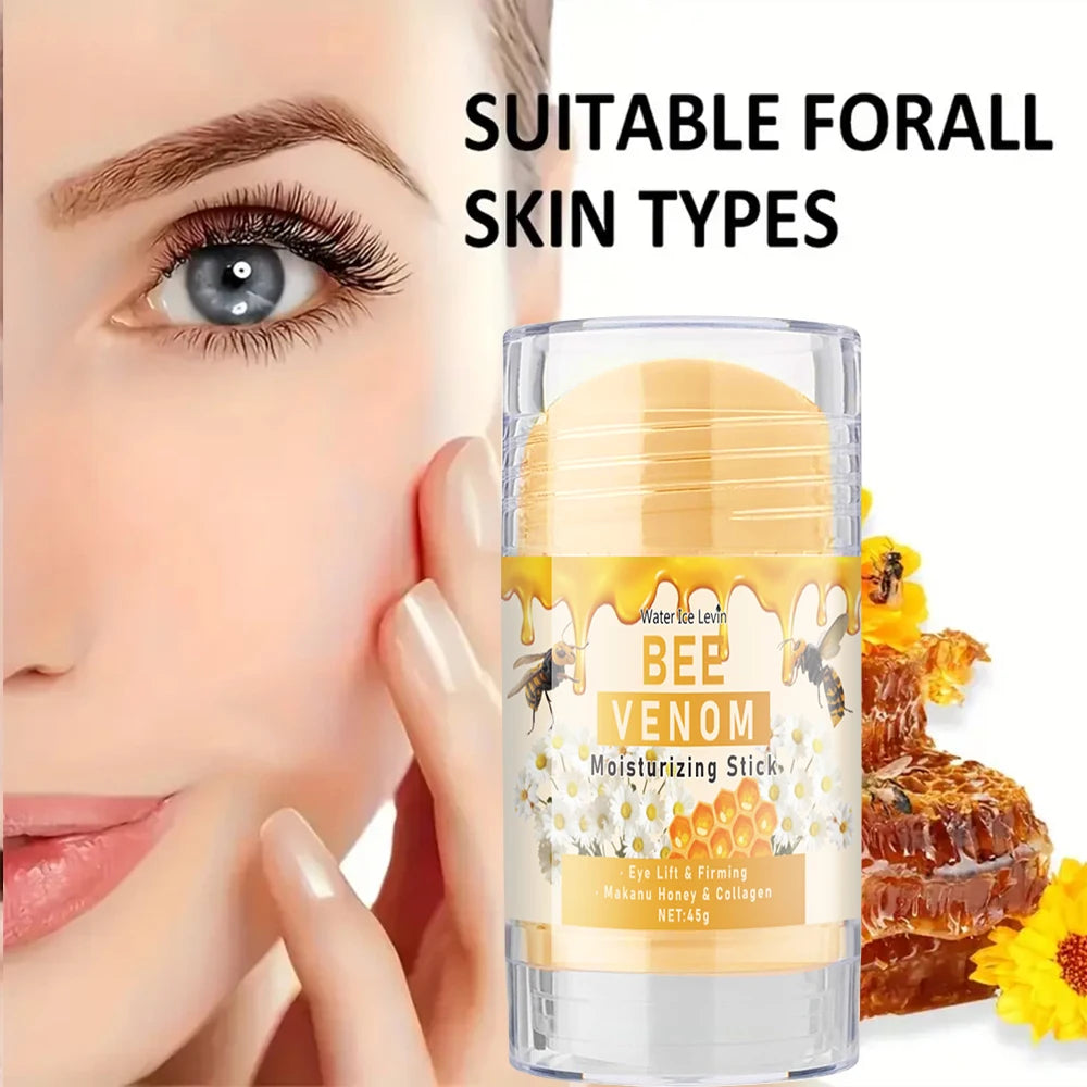 Bee Venom Eye Cream Stick Hydrates and Moisturizes the Skin Around the Eyes, Protects and Nourishes, Making the Light Beige Color More Soft Pi-Mart