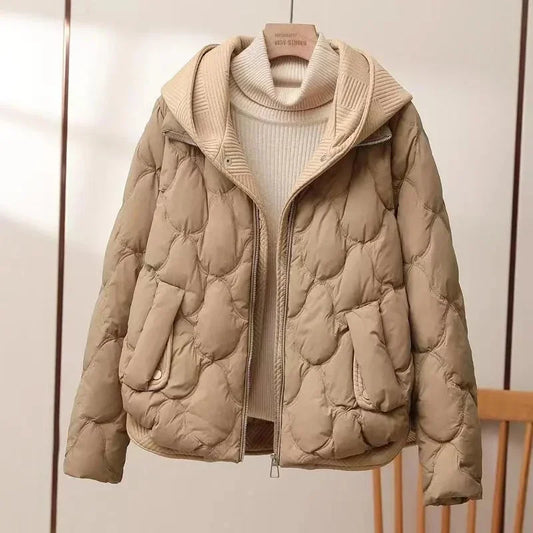 2025 Fashion Coats Korean Style Loose Cropped Coat Women Jacket Women Parkas Warm Puffer Jackets Casual Coat New Winter Clothes Pi-Mart