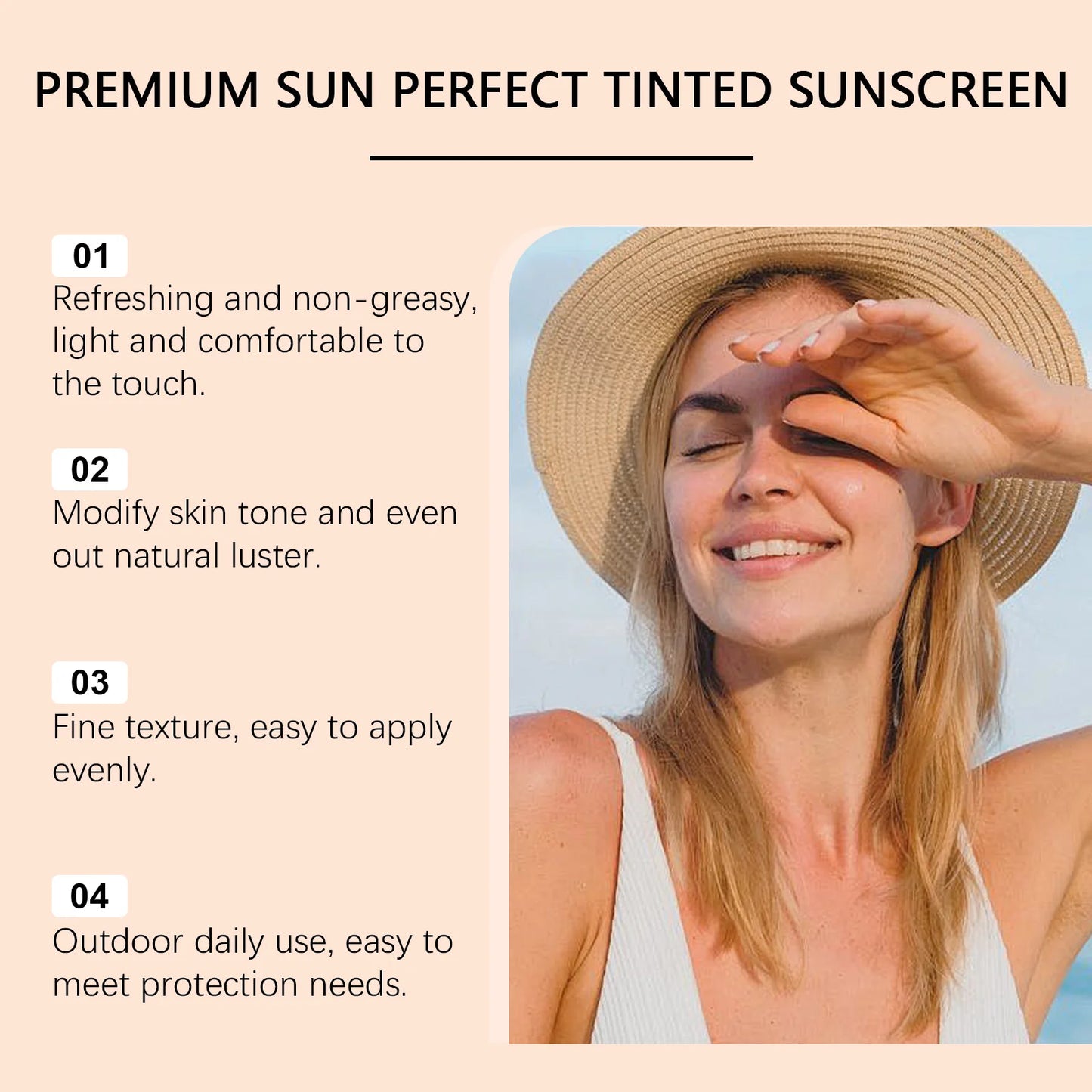 Sunscreen For Face Whole Body SPF 50+ UV Resistant Skin Protection Anti Sunburn Oil Control Moisturizing Sun Isolation Cream Pi-Mart