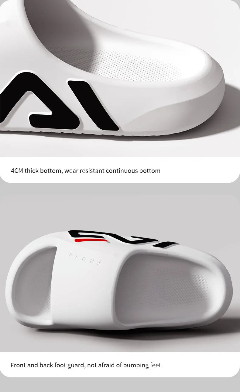 Extra-thick Sole Men Soft Air Cushion Casual Slippers EVA Sandals Fashion Flip Flops Outdoor Summer Seaside Beach Shoes Pi-Mart