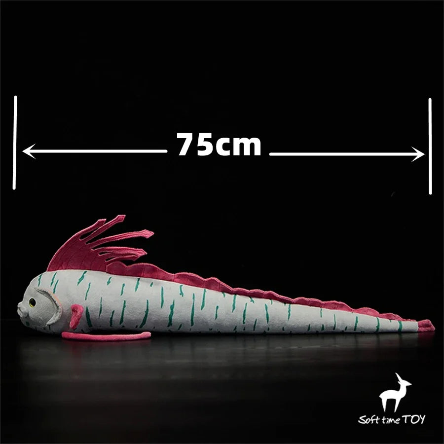 Oarfish High Fidelity Anime Cute Plushie Sea Serpent Plush Toys Lifelike Animals Simulation Stuffed Doll Kawai Toy Gifts For Kid LadyShow.Store