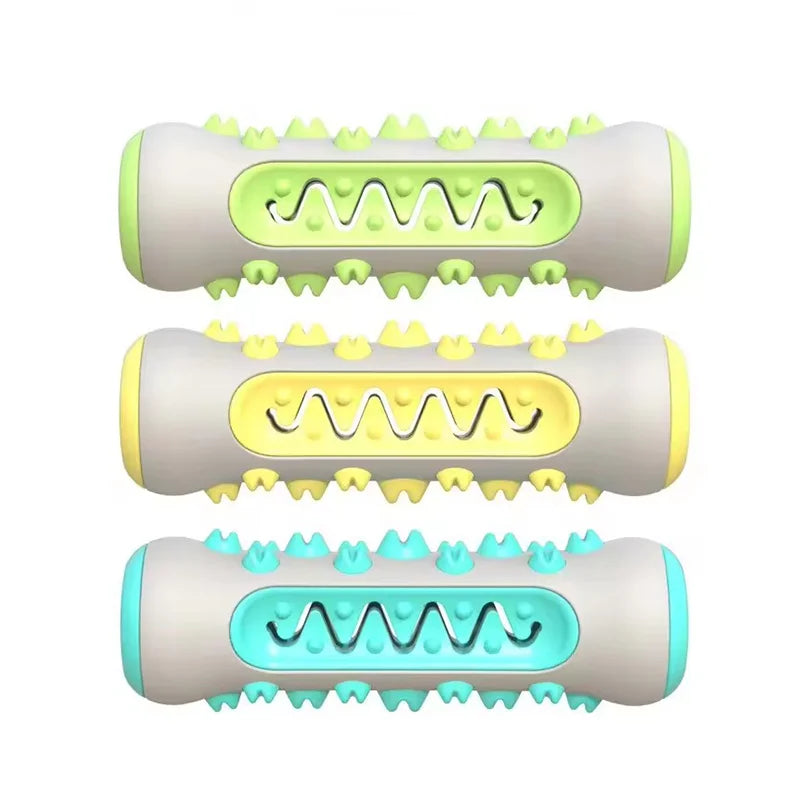 Dog Chew Bone Toy Molar Stick Teeth Cleaning Leak Food Design Self Play Interactive Pet Toy For All Breeds Dogs Relieve Boredom Pi-Mart