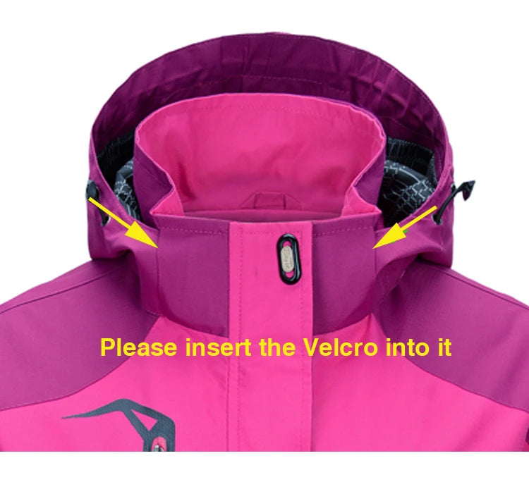 TRVLWEGO Women's Waterproof Hiking Jacket Windproof Windbreaker Camping Hunting Climbing Trekking Fishing Coat Outdoor Clothing Pi-Mart