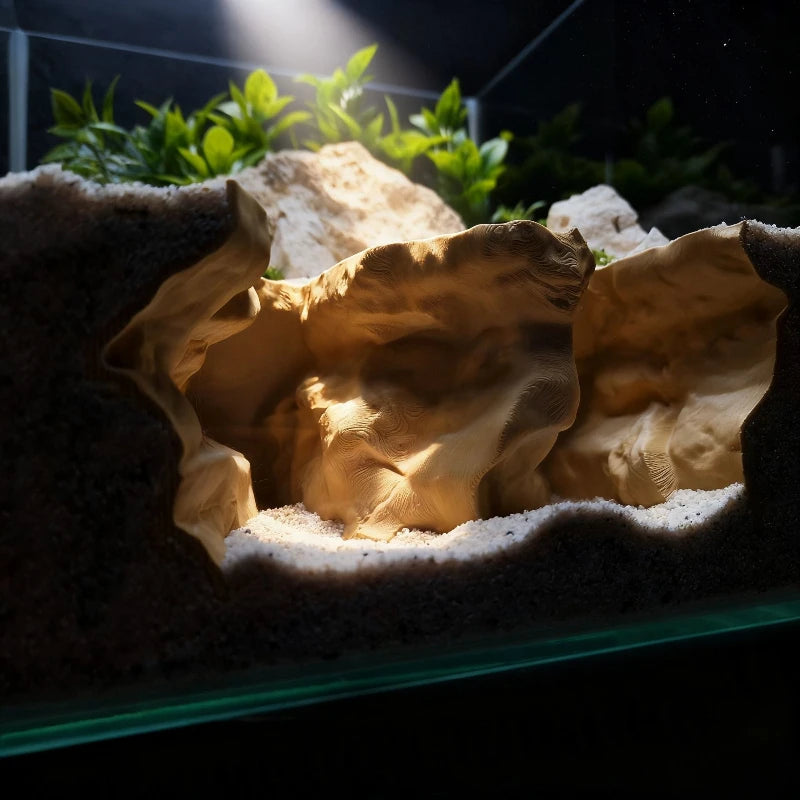 Hiding House for Fish,Shrimp and Reptiles,Landscaping Ornament,3D-Printed Aquarium Decoration,Fish & Aquatic Pet Supplies Pi-Mart