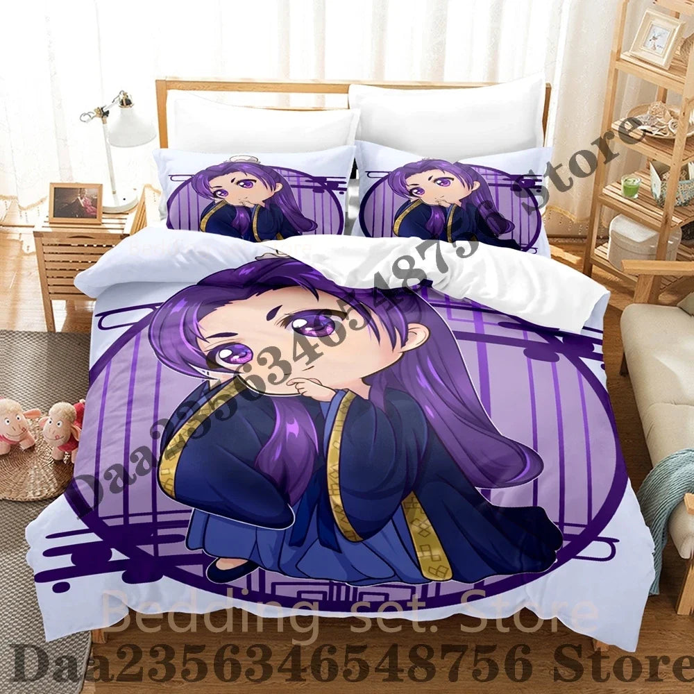 2026 The Apothecary Diaries Bedding Set Single Twin Full Queen King Size Bed Set Bedroom Duvetcover Sets Anime Bed Sheet Set LadyShow.Store