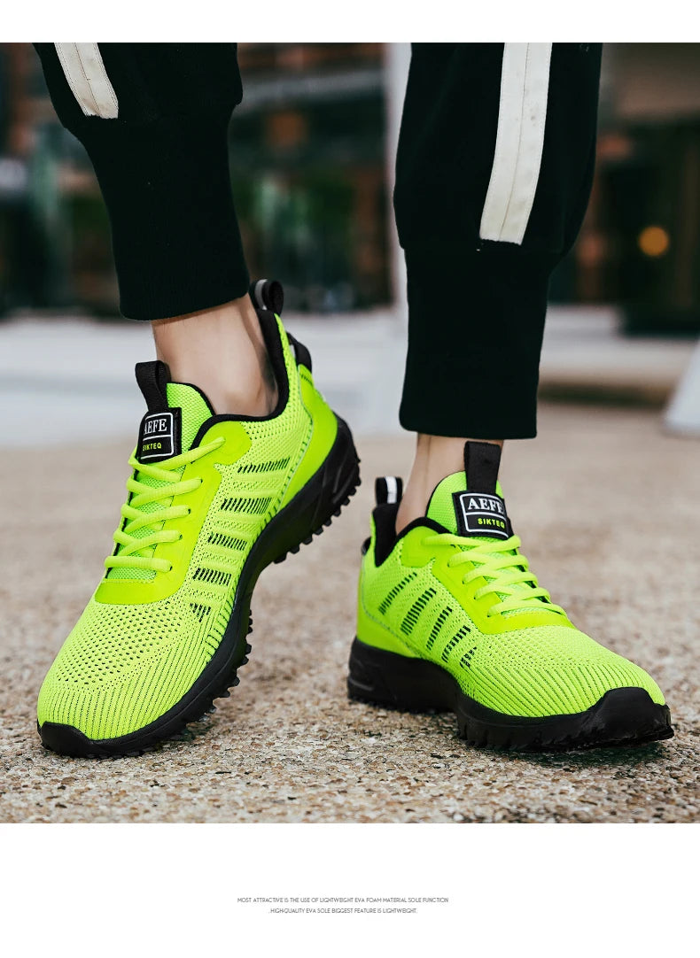 New Men Running Shoes Breathable Outdoor Sports Shoes Lightweight Sneakers for Men Comfortable Athletic Training Footwear Pi-Mart