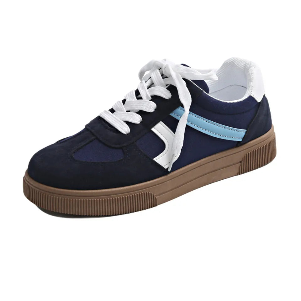 Women's Flat Bottom Sports Shoes Hot Sale Mixed Colors Spring Autumn New Style Sneakers Casual Leisure Student Flats Rubber Sole Pi-Mart