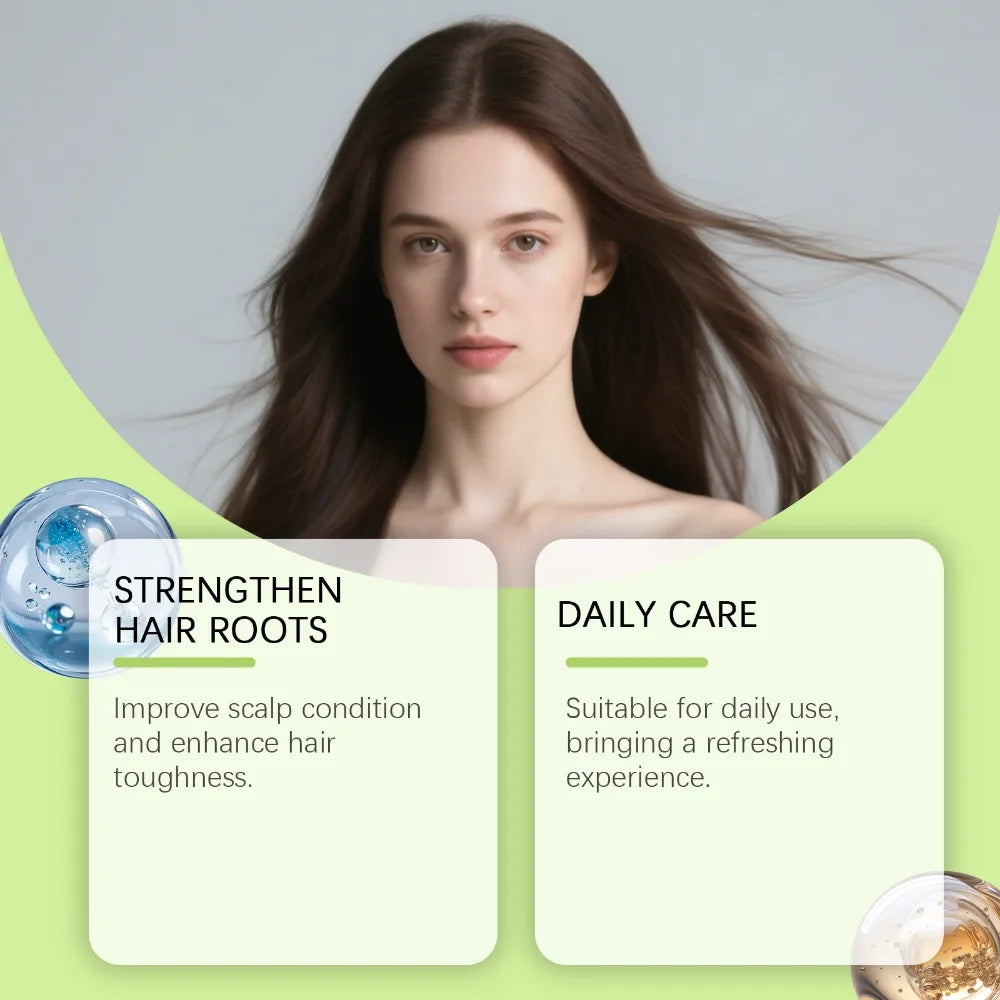 Anti-Hair Loss Scalp Care Roller Serum Kit Nourishes Roots Strengthens Hair Prevents Baldness Daily Care Pi-Mart