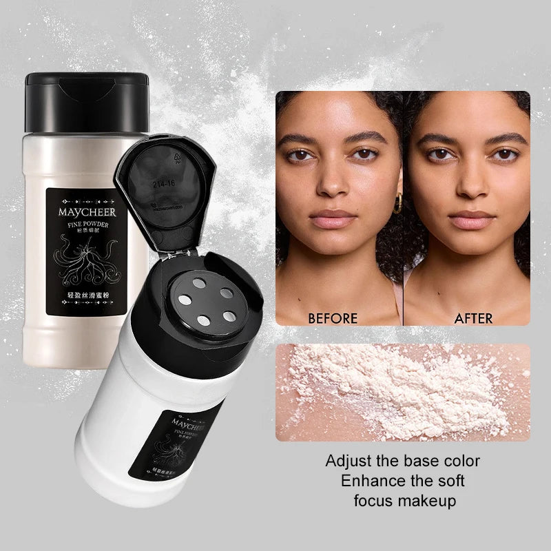 Oil Control Loose Powder Can Reduce Pores and Fine Lines, With a Long-lasting Matte Effect and Natural Facial Makeup Powder Pi-Mart