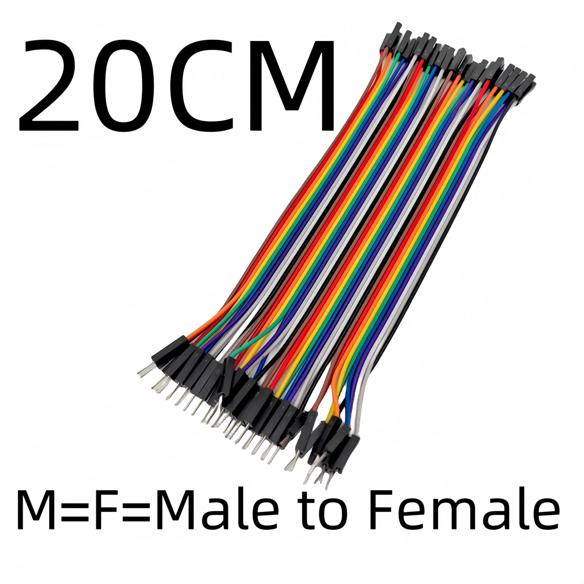 40-120pcs Dupont Line 10CM 20CM 30CM 40Pin Male to Male + Male to Female Female to Female Jumper Wire Dupont Cable for  DIY KIT Pi-Mart