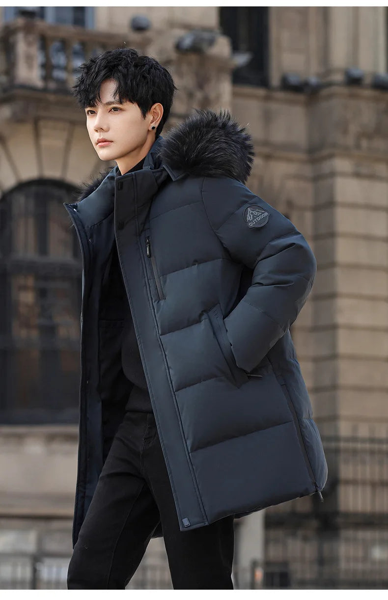High Brand White Goose Down Jacket Coat Parka Men's Clothing Winter Padded Puffer Jackets Luxury Hooded Padding Outerwear HWY309 Pi-Mart