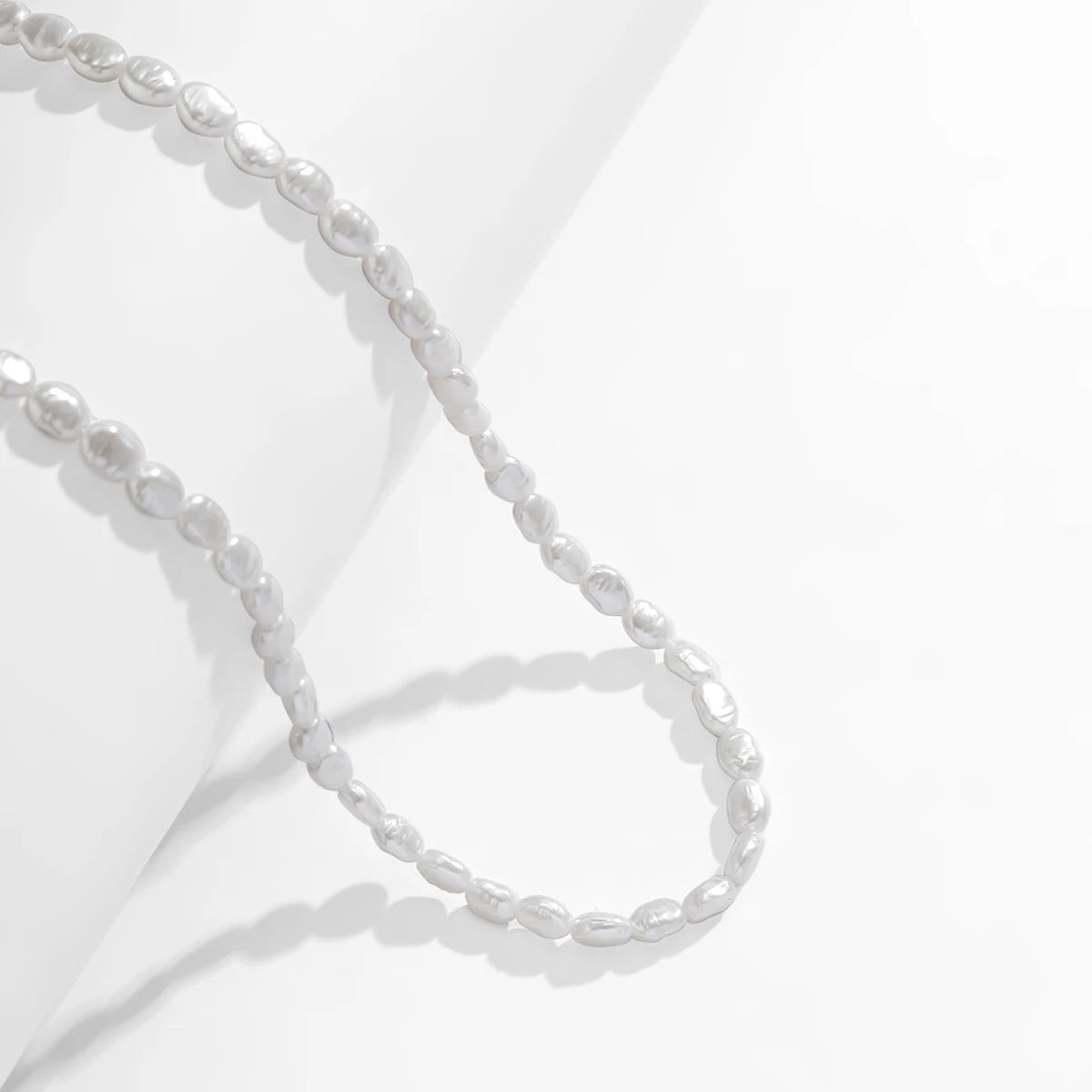 New Fashion Simple Faux Pearl Choker Necklace for Women Vintage Elegant Beaded Temperament Necklace Wedding Party Jewelry Gifts Pi-Mart