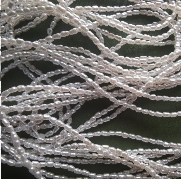 4.5 to 5.5 mm Irregular Baroque Imitation Pearl Semi-Finished Beads for Making Jewelry, DIY Necklacecklace Bracelet Accessories Pi-Mart