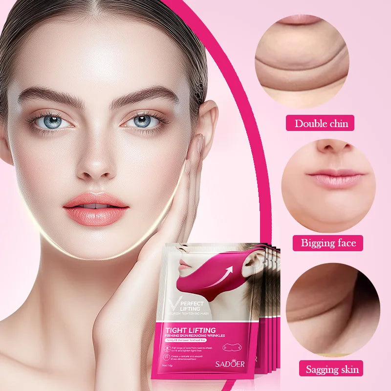V-Shape Firming Face-lift Slimming Mask Removal Masseter Muscle Double Chin Face Fat Burning Anti-aging Beauty Products New Tri Light Beauty