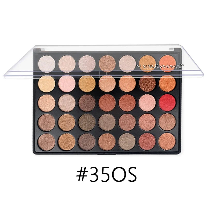 35 Color Eyeshadow Tray Daily Makeup Matte Lasting Nightclub Eyeshadow Pearl Fine Shimmer Waterproof Is Not Easy To Faint Pi-Mart