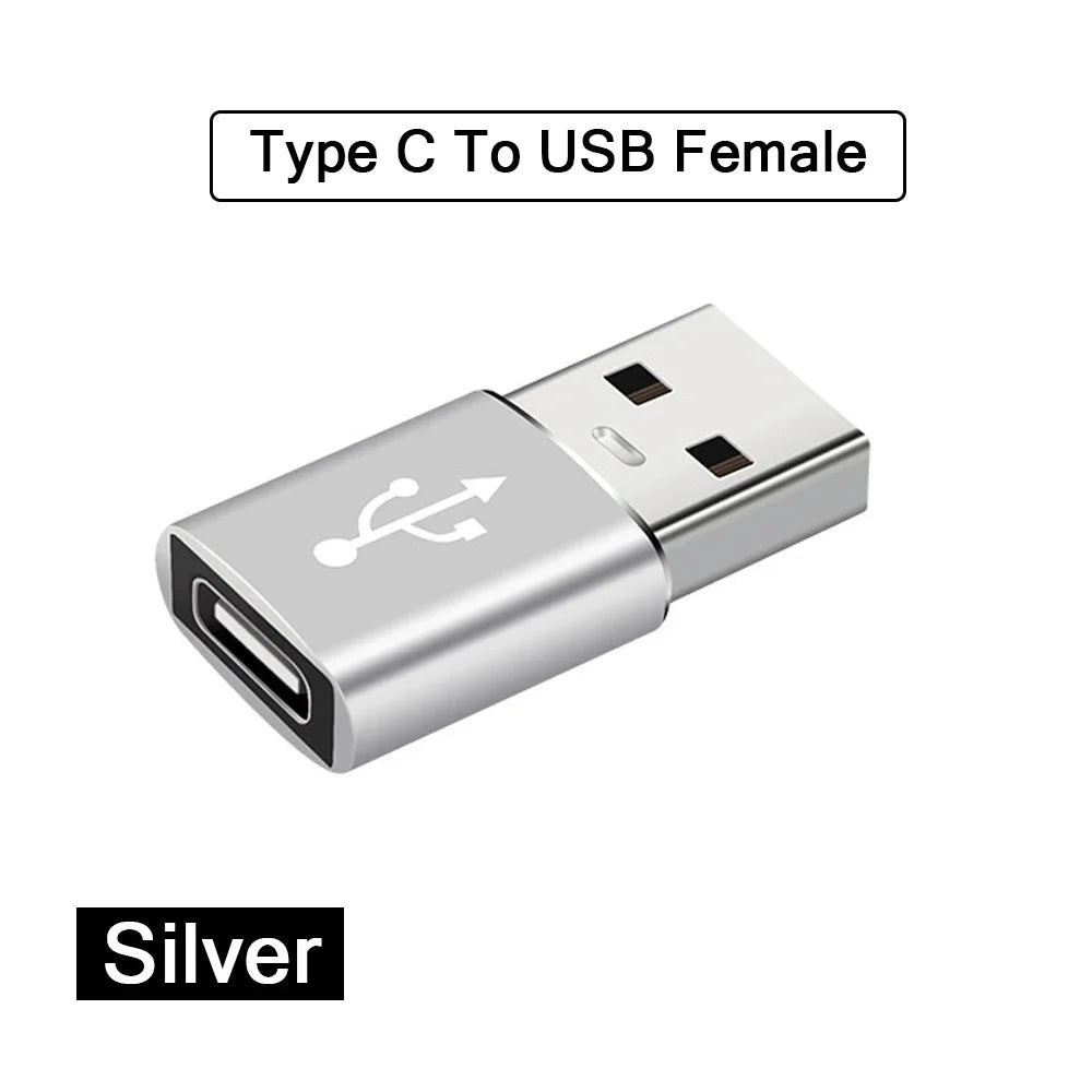 2PCS USB 3.0 To Type C OTG Charger Adapter Connector Type-C to USB Male To Type-c Adapt Converter for PC MacBook Car USB ipad Pi-Mart