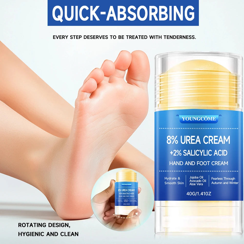 8% Yoicream Foot Plus 2% Salicylic Acid Foot Cream and Hand Cream Maximum Strength Hyaluronic Acid, Tea Tree Included Pi-Mart