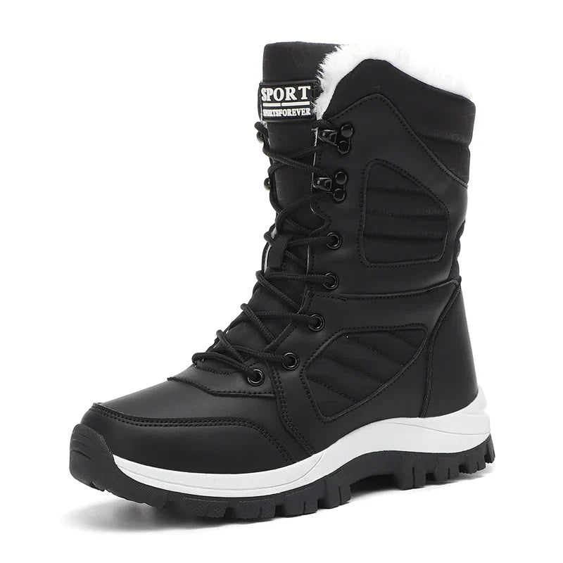 Winter Women Snow Boot High-top Waterproof Ankle Boots Ladies Thick Plus Warm Snow Hiking Boots Outdoor Cotton Shoes Sneakers LadyShow.Store