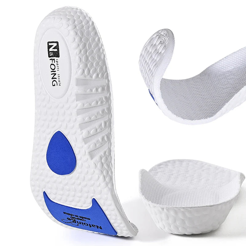 1 Pair Sports Insoles Elastic Running Insole For Shoes Arch Support Insole Absorption Deodorant Breathable Insoles LadyShow.Store