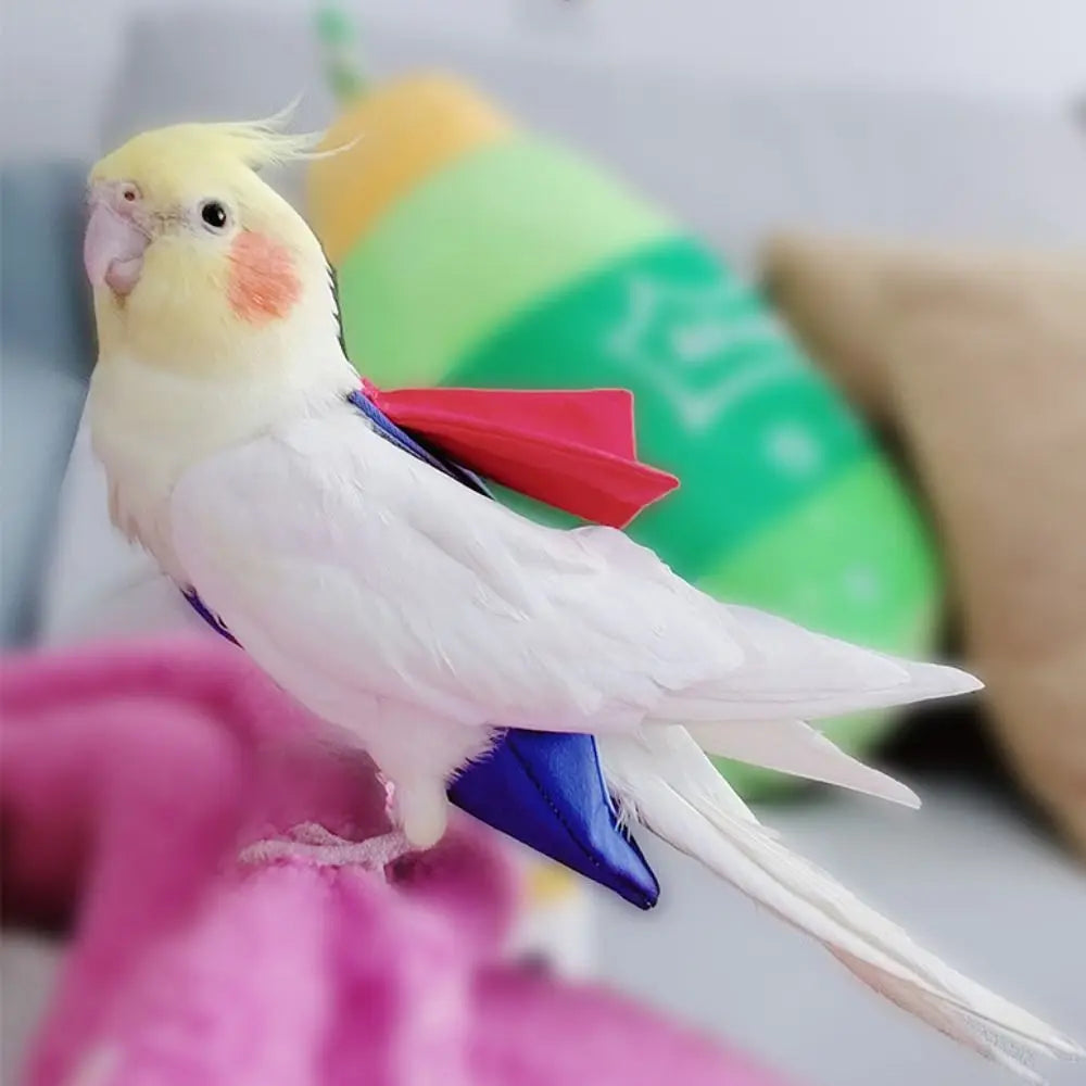 Soft For Parakeet Cockatiel Pigeons Adjustable Leakproof Cloth Parrot Diaper Birds Clothes Birds Flight Suit Parrot Urine Pants Pi-Mart