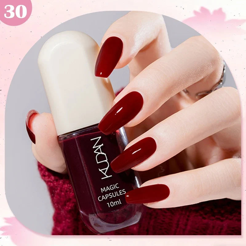 10ml Water-Based Peel Off Nail Polish 40 Colors Long Lasting Quick Drying No Need of Lamp to Cure Nail Supplies Manicure Nails Tri Light Beauty