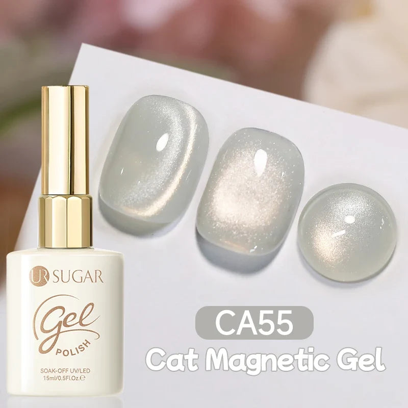 UR SUGAR 15ml Cat Magnetic Gel Nail Polish 30 Colors Semi Permanent Magnetic Gel UV/LED Soak Off Painting Vanrish Design Tri Light Beauty