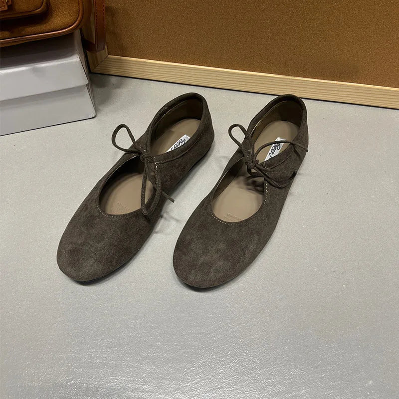 Fashion Butterfly-Knot  Women Flats With Shoes Casual Female Soft Footwear Round Toe Ladies Flats Slip On Shoes Pi-Mart