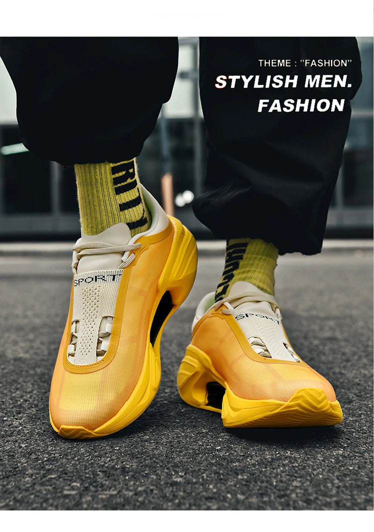Men's Breathable Casual Sneakers Luxury Trainer Fashion Loafers Comfortable Wear and Relaxed Life Running Shoes for Male Pi-Mart
