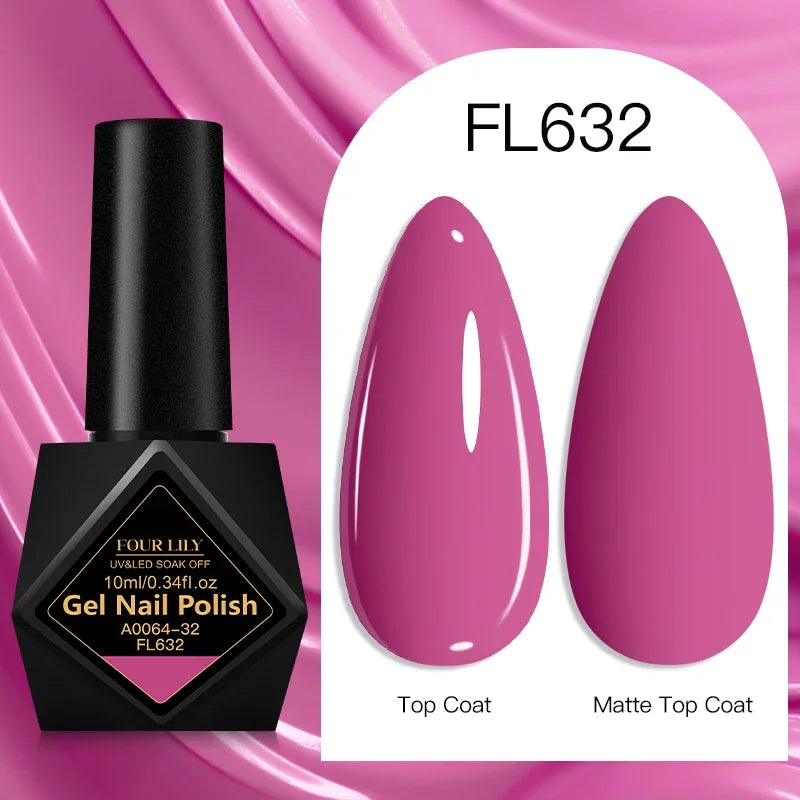 10ml Gel Nail Polish 162 Colors Nail Supplies Vernis Semi Permanent Nail Art Manicure Soak Off LED UV Gel Nail Varnishes Summer Tri Light Beauty