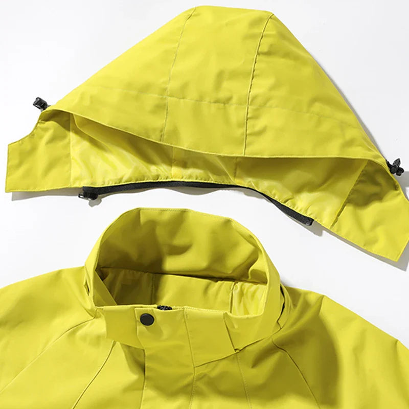 JNLN Women's Men's Waterproof Jacket Climbing Hiking Camping Trekking Windbreaker Unisex Outdoor Windproof Rain Coat Antifouling LadyShow.Store