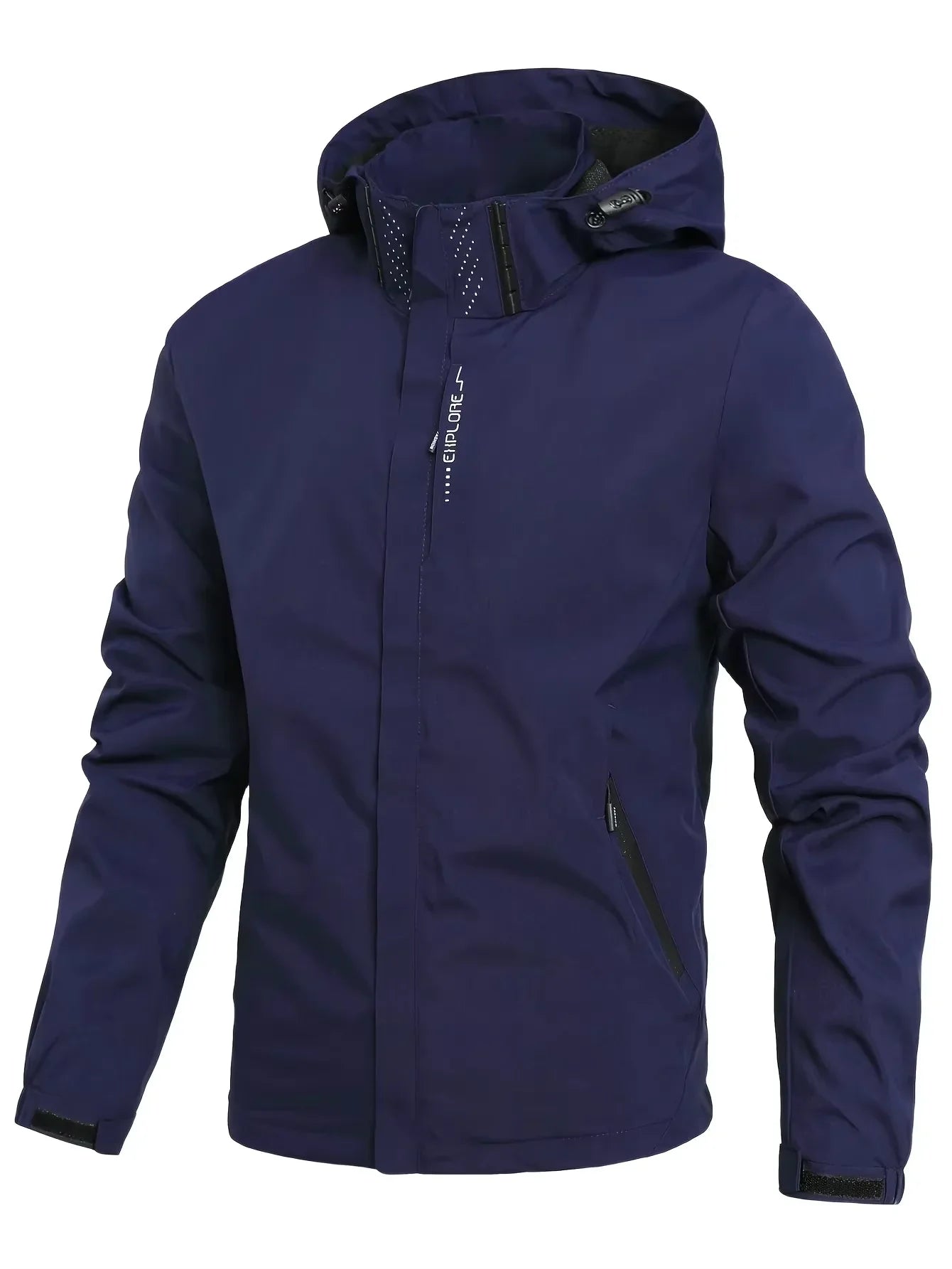 Chubasquero impermeable para exteriores para hombre, abrigo ligero para ciclismo con capucha, ropa de calle, chaqueta a prueba d LadyShow.Store